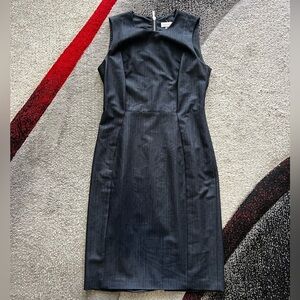 Calvin Klein Chambray Space Gray Sheath Dress